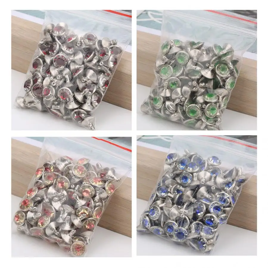 100 шт. хрустальные стразы заклепки для багажа аксессуары одежды шпильки и шипы |