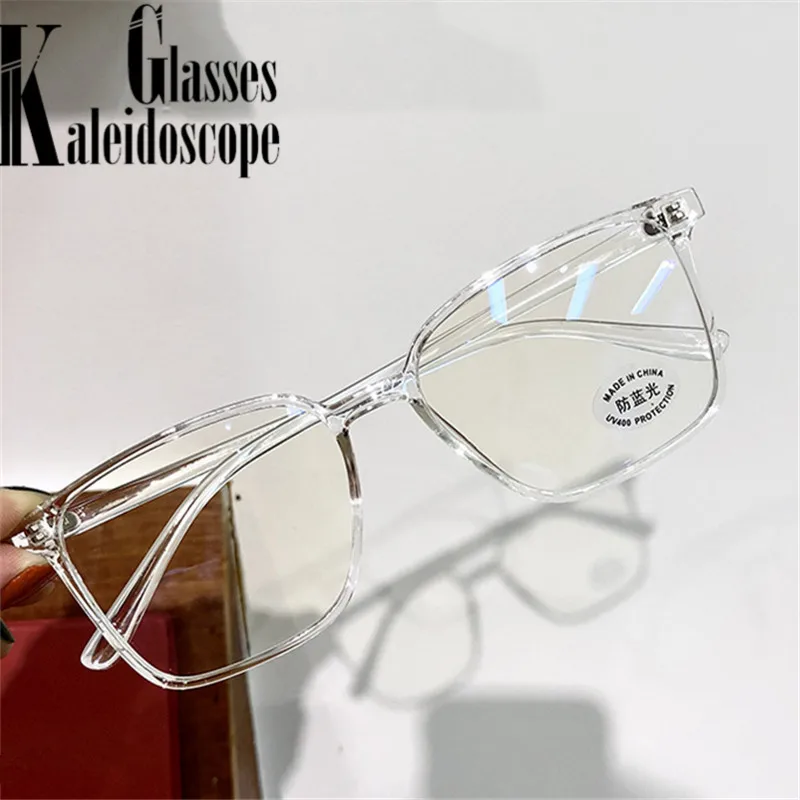 Оправа для очков унисекс квадратная прозрачная с защитой от синего света |