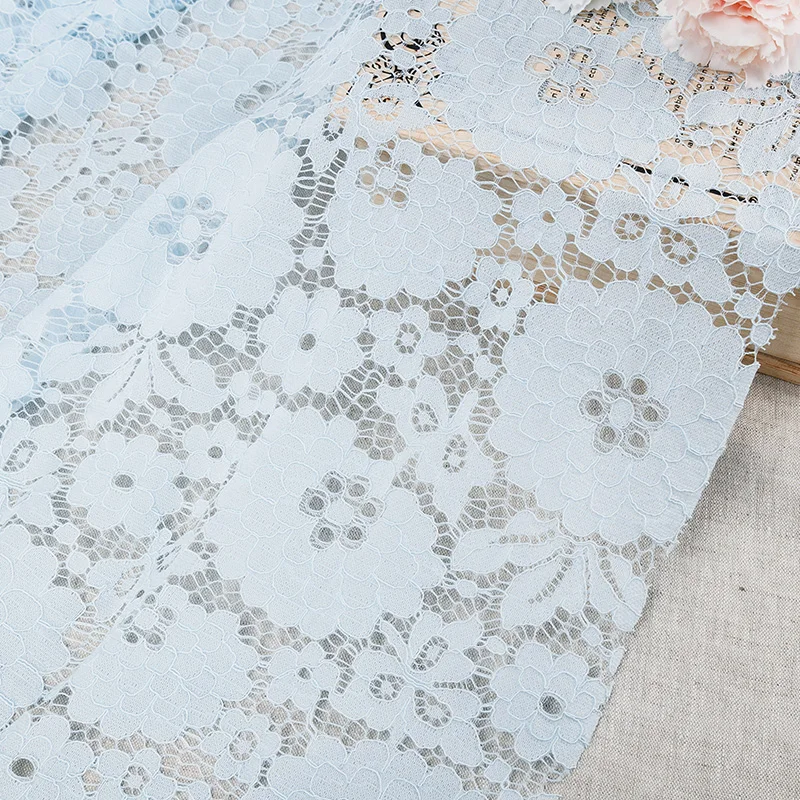 1 м/2 м кружевная ткань ажурная вышитая Цветочная африканская Лоскутная Ткань Tissu