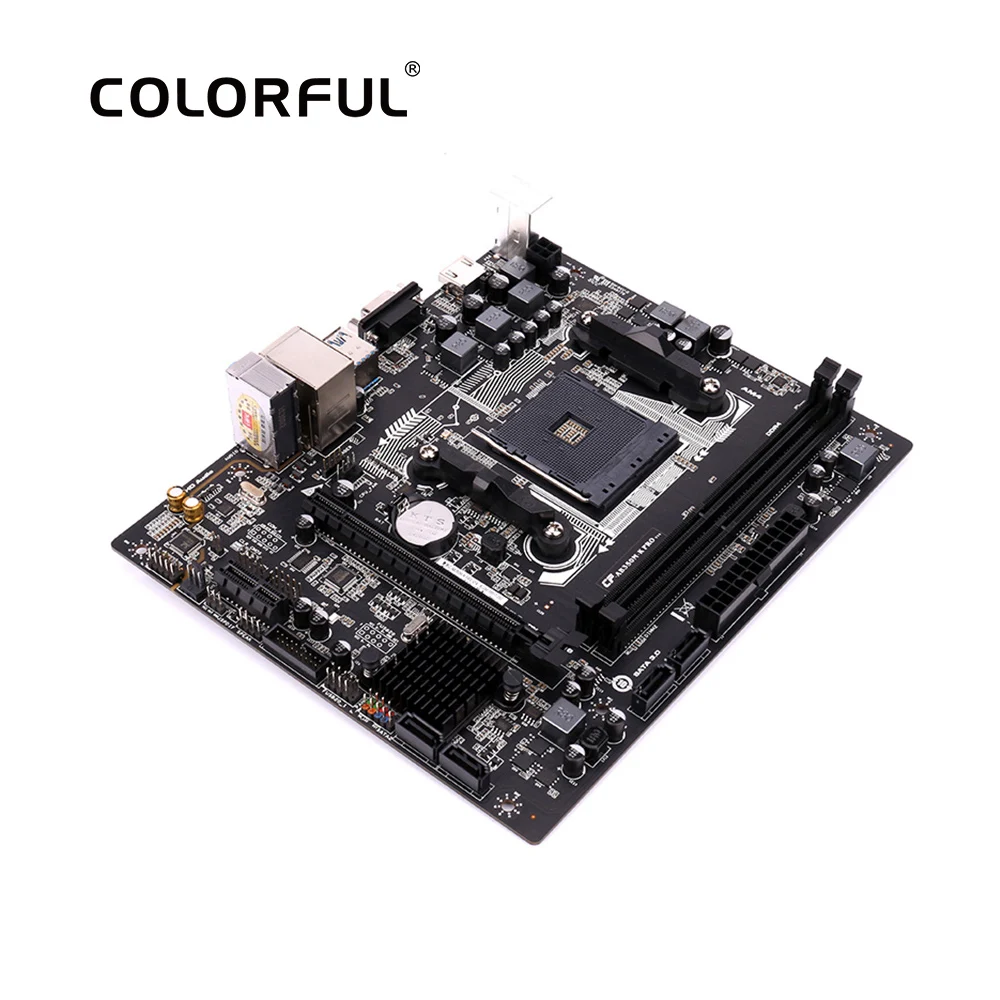 Цветная AB350M PRO V14 системная плата AMD B350/AM4 MATX материнская плата DDR4 VGA+ HDMI SATA3.0 6 ГБ/сек. для настольных ПК placa mae am4