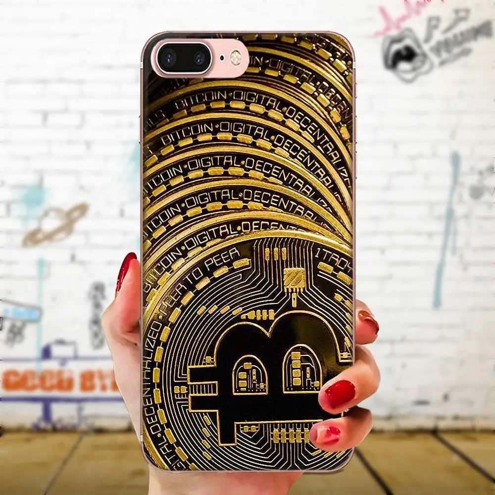 Soft Phone Cases Bitcoin Gold For Xiaomi Redmi Mi 4 7A 9T K20 CC9 CC9e Note 7 9 Y3 SE Pro Prime Go Play | Мобильные телефоны и