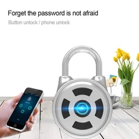 password lock is waterproof keyless mobile phone app password unlocks portable anti theft padlock travel backpack luggage lock