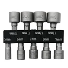 Переходник с шестигранным хвостовиком 14 дюйма, 14 шт., 5-13 мм, ручной инструмент, метрический адаптер для сверл