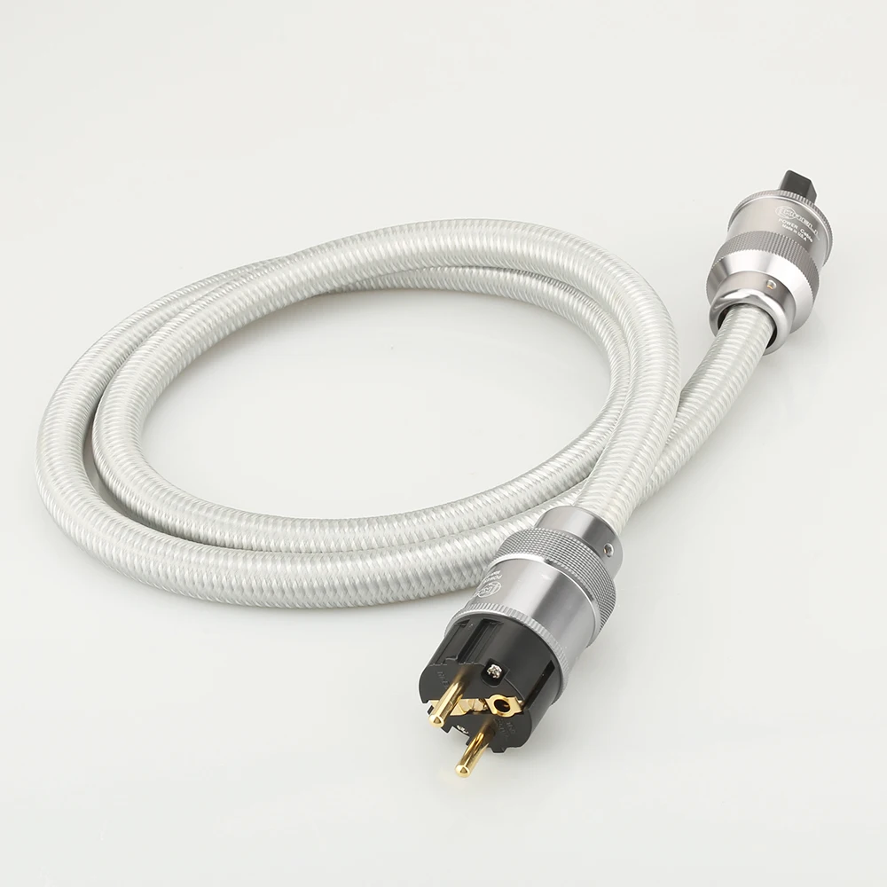 

Audiocrast High Quality Pure Copper Power Plug HIFI EU Schuko AC power cable HIFI AC Power Cord Cable