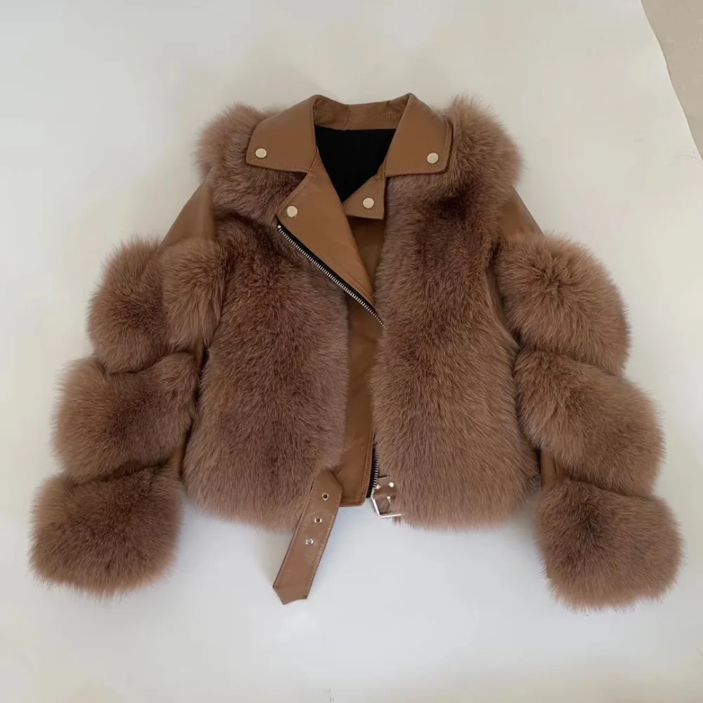 ZDFURS* Новое Поступление Женское зимнее плотное меховое пальто натуральный Лисий мех жилет высокое качество Лисий жилет меховой жилет
