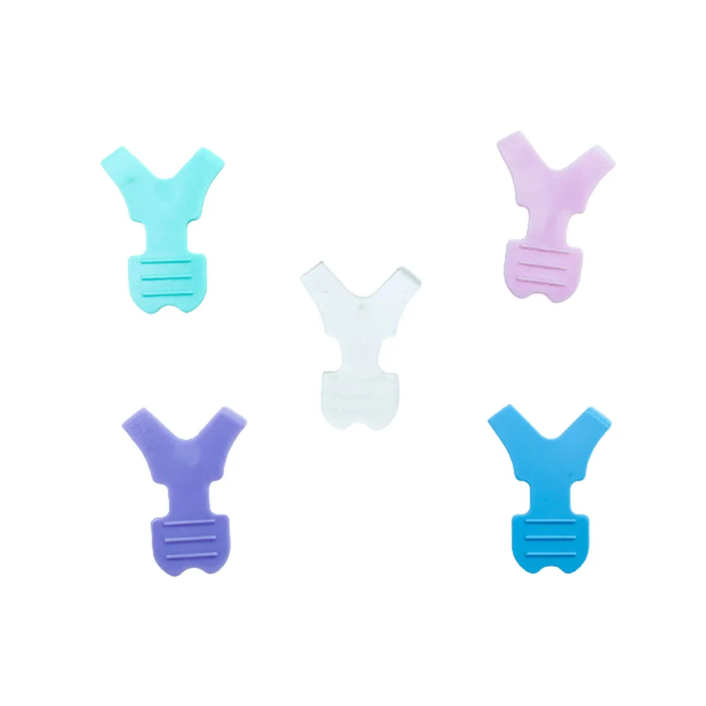 

5pcs Reuseable Plastic Clean Comb Y Shape Eyelash Brush Lifting Curler Makeup Eye Lash Extension Perm Pad Eyelashes Tools