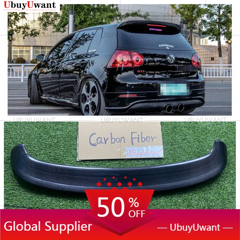 Для MK5 GTi высококачественный задний спойлер из углеродного волокна крыло