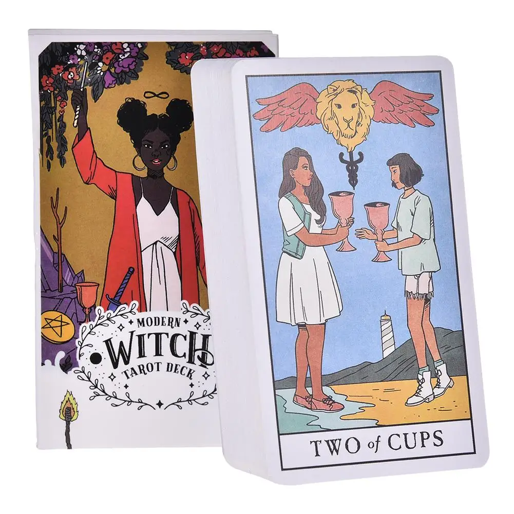 

78pcs The Modern Witch Tarot Deck Tarot Cards English Oracle Guidance Divination Fate Playing Card Board Games Deck Table Game