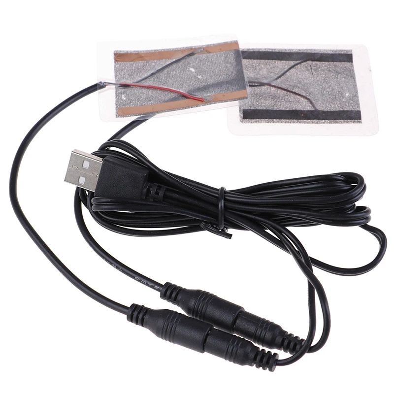 2 шт. нагревательные колодки с кабелем USB нагревательная пленка Электрический