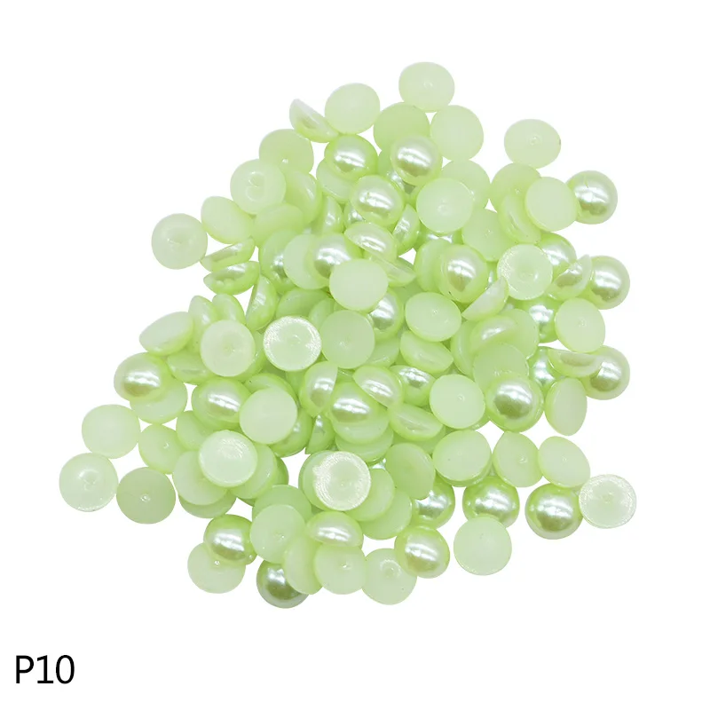 1000Pcs Pearl Stickers Trim Rhinestones for Nails Phone DIY Flatback Manicure Pearl Beaded Appliques Clothes Stickers