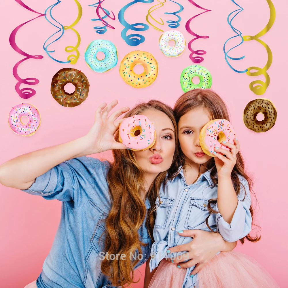 30 шт. DIY пончик фольги спирали украшения для вечеринки детский душ Висячие