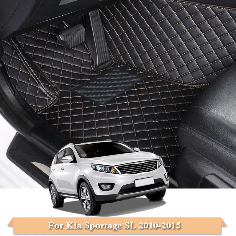 Автомобильные коврики для Kia Sportage SL 2010-2015 QL 2016-2018 кожаные автомобильные ног с 5