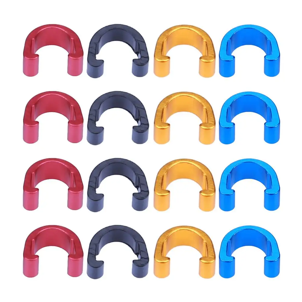 

10 pcs/lot MTB Bike Brake Cable/Derailleur Line Case Aluminum Alloy C-Shape Buckle Clasps Bicycle C Clips Outdoor Cycling Parts