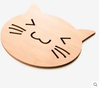 Деревянная подставка изоляционный коврик полый Настольный домашний