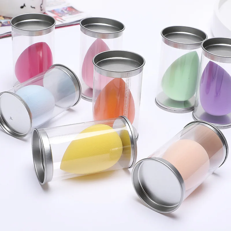 1X капли воды красивая губка для яйца спонж пудры макияжа без латекса Влажная и