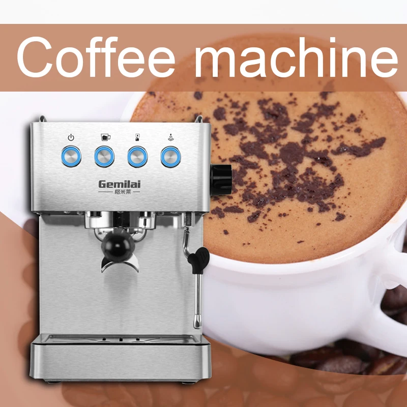 

Italian semi-automatic coffee machine freshly ground concentrated milk froth garland for home small office