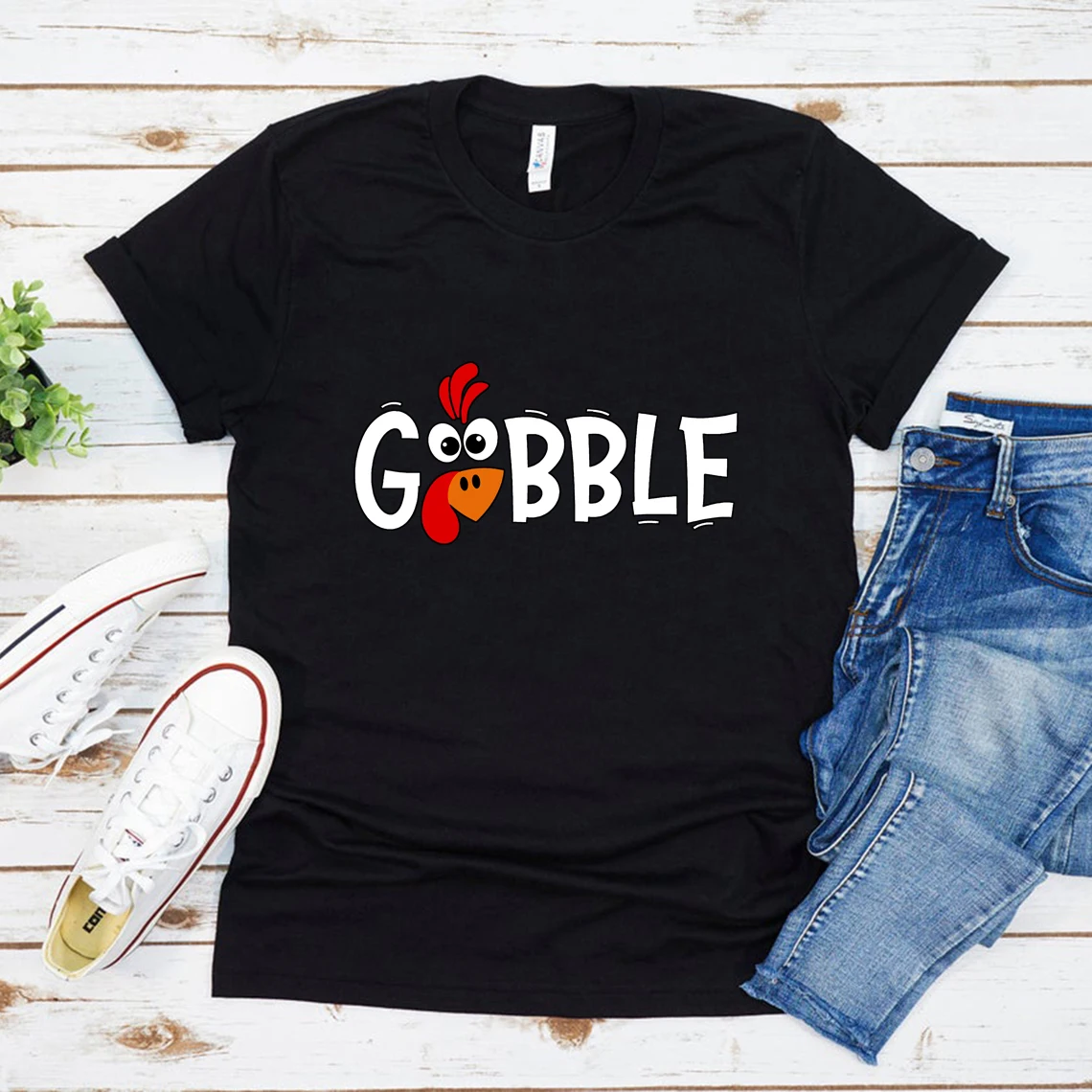

Gobble Thanksgiving Shirt Family Thanksgiving Shirts Funny Thanksgiving 2021 Tshirt Fall T-Shirt Women Short Sleeve Graphic Tees