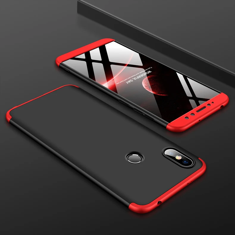 Чехол GKK 360 с полной защитой для Xiao mi Red mi S2 A2 Lite 4X6 pro 6A 7, жесткий матовый чехол для Xiaomi mi A2 A3 8 Lite 9 SE