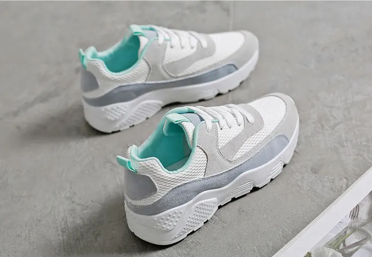 Модные летние кроссовки; женская обувь; zapatillas mujer; повседневные кроссовки; женская обувь; сетчатая дышащая женская обувь на шнуровке