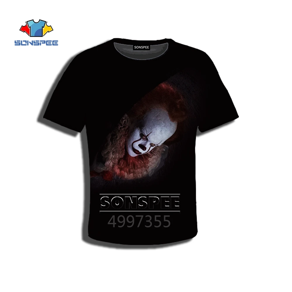 SONSPEE Stephen King's It clown Harajuku/футболка с 3d принтом для мальчиков и девочек-подростков/толстовки/шорты Детская одежда X210