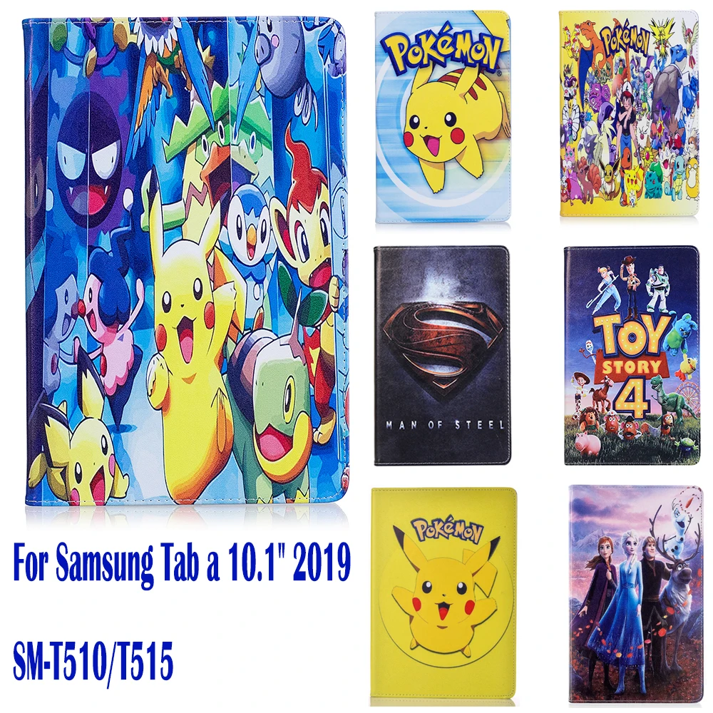 Chehol Dlya Samsung Galaxy Tab A 10 1 19 T510 T515 10 1 Dyujma Zashitnyj Chehol Podstavka Umnyj Chehol Pokemon Go Milyj Pikachu Kompyutery I Ofis Aliekspress