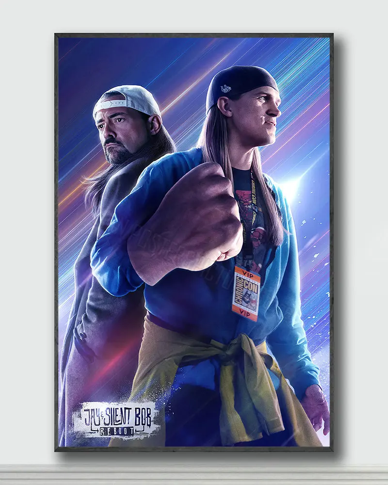 NJ152 Джей и Тихий Боб Перезагрузка фильм 2 Шелковые Плакаты принты настенный