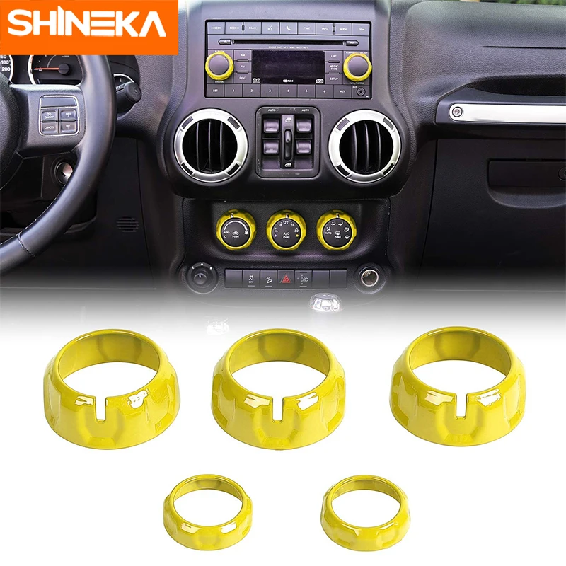 

Interior Moulding Air Conditioner Switch CD Button Knob for Jeep Wrangler JK JKU 2011-2017 Compass 2010-2016 Patriot 2011-2016