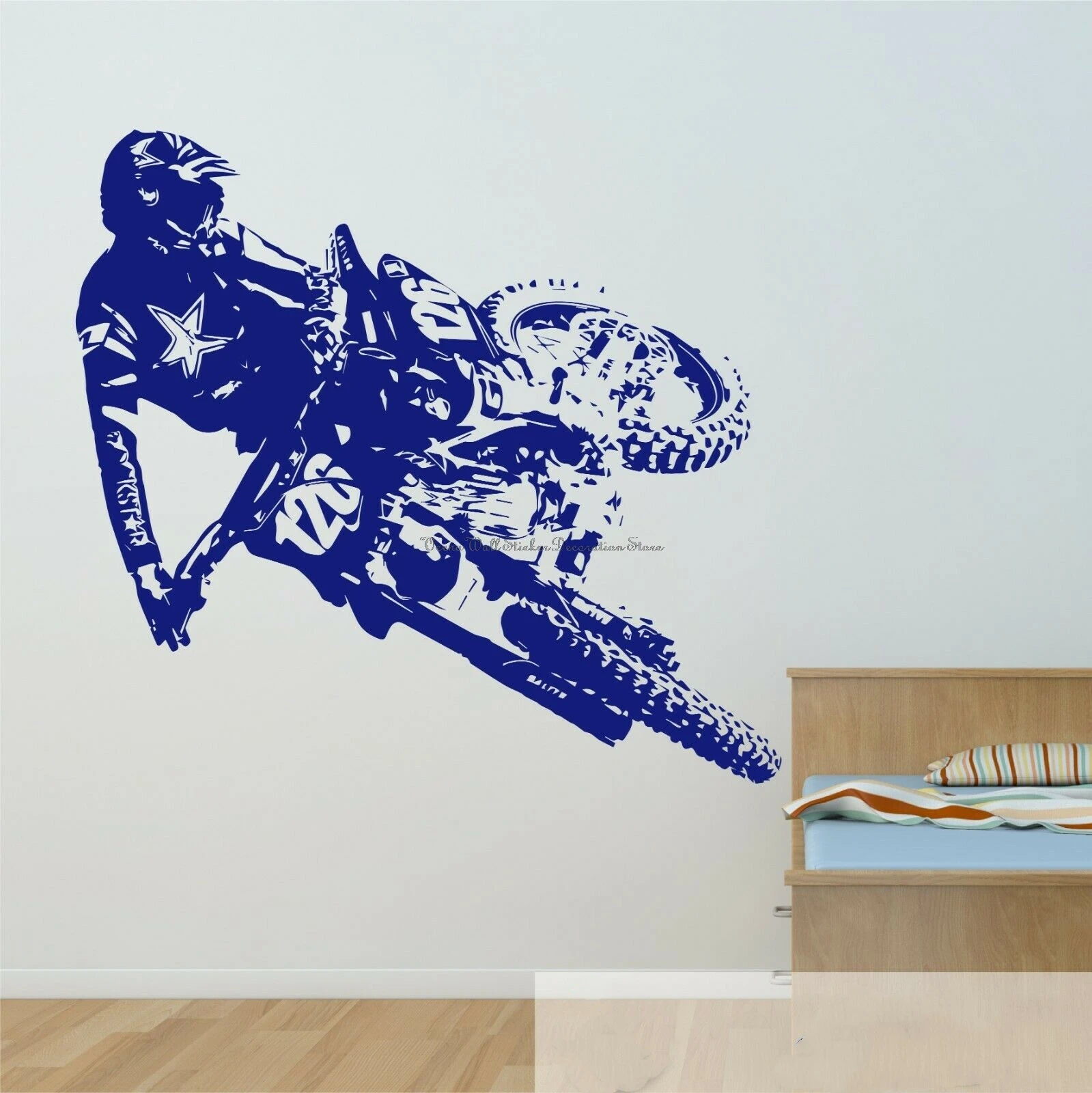 

Наклейки на стену в виде трюков, мотоциклов, горных велосипедов и мальчиков