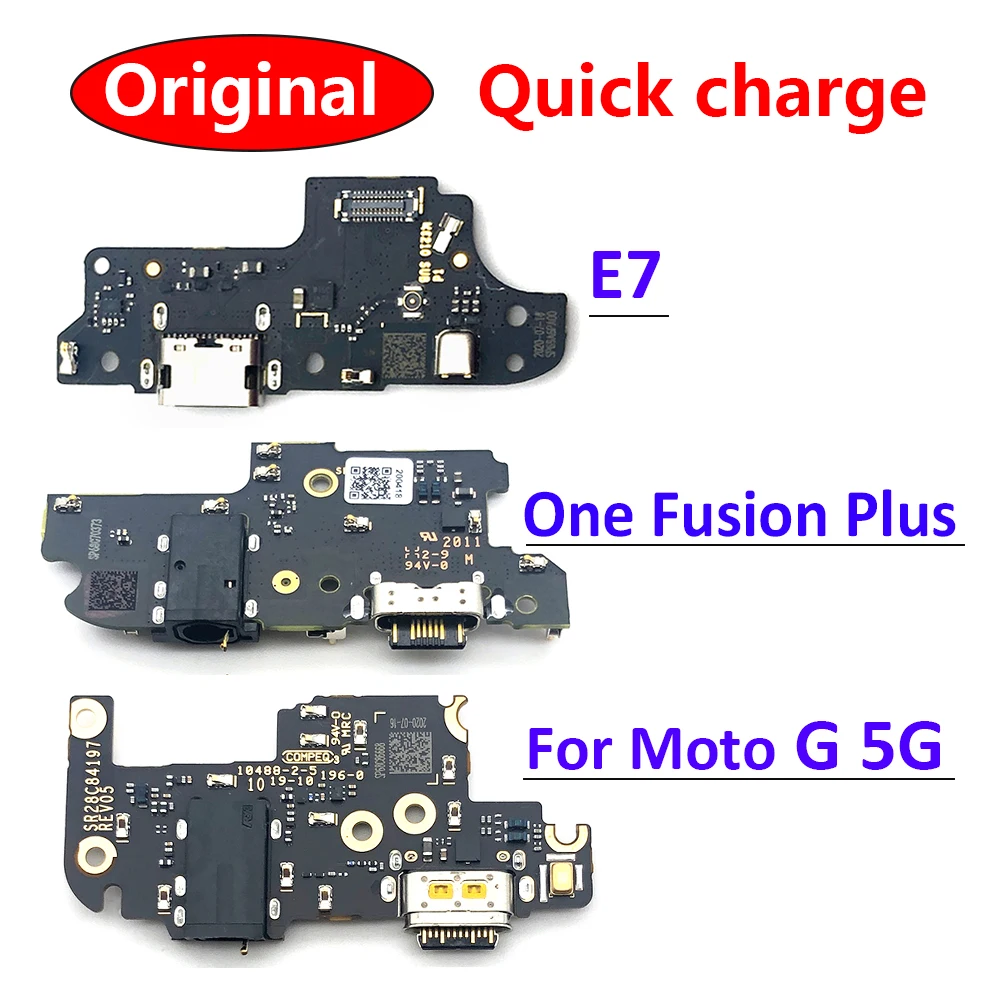 

Original USB Charging Port Mic Microphone Dock Connector Board Flex Cable For Moto G 5G / One Fusion Plus / E7 Repair Parts