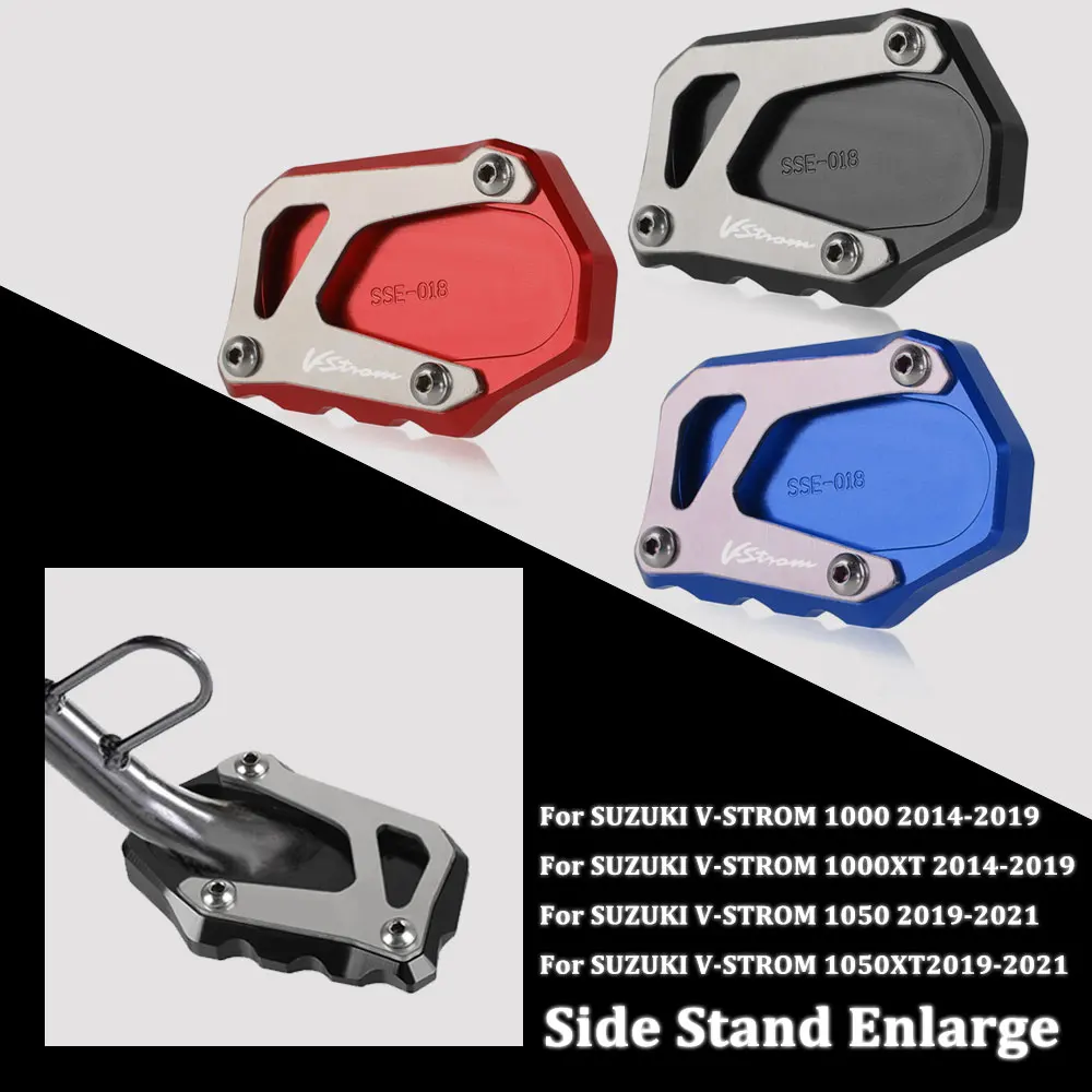 

Боковая подставка для мотоцикла, увеличитель пластины, выдвижная подставка, защита для SUZUKI V-STROM 1000 1050 V-открытый DL1000XT DL1050XT