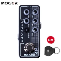 mooer m010 two stones electric guitar effects pedal stompbox accessories speaker cabinet simulation high gain tap tempo bass
