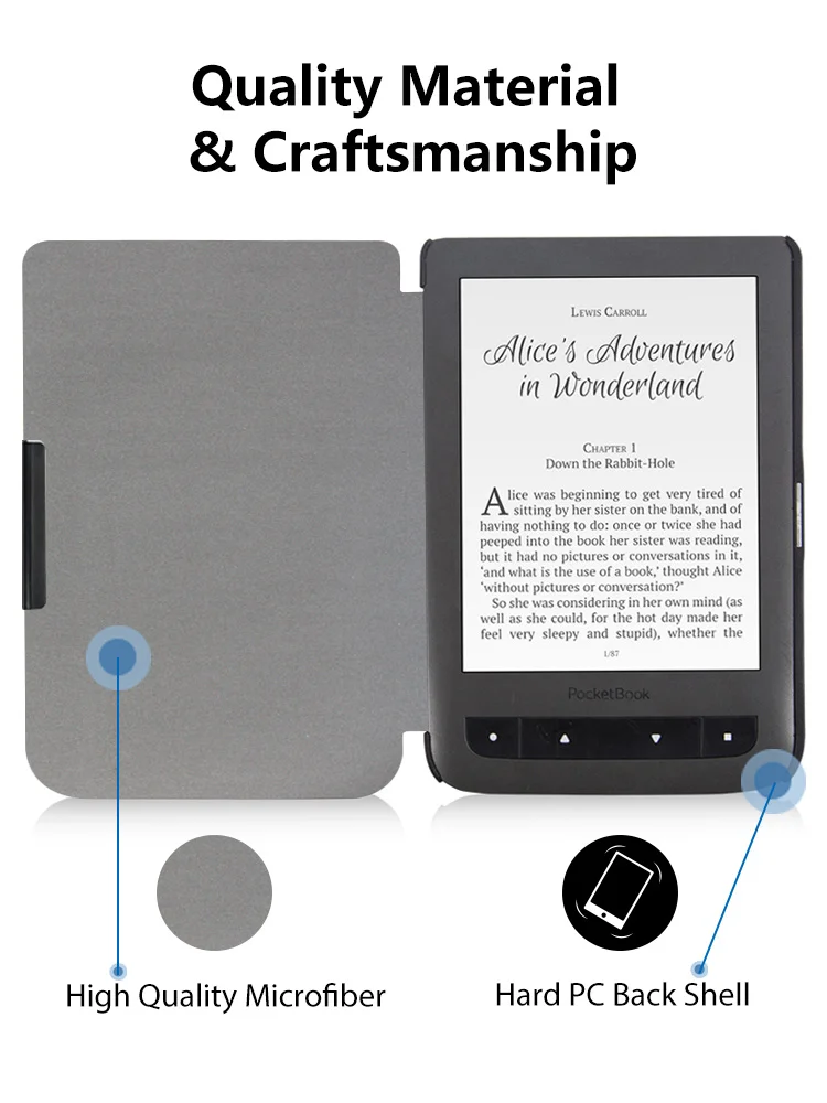 Funda чехол для карманной книги сенсорный экран 614/624/626/640 из искусственной кожи чехол для карманной книги 626 Базовая Lux Aqua читалка Капа бесплатный подарок