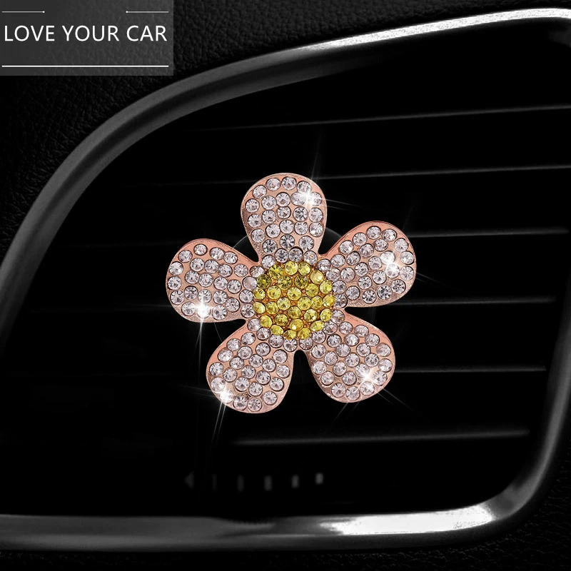 

Car air outlet perfume clip sunflower car air conditioner air outlet aromatherapy sun float interior accessories