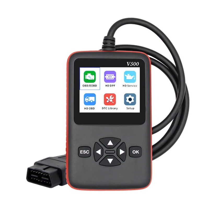 Автомобиль Грузовик OBD2 OBD II сканер V500 CR HD Heavy Duty Truck Диагностика читатель кода