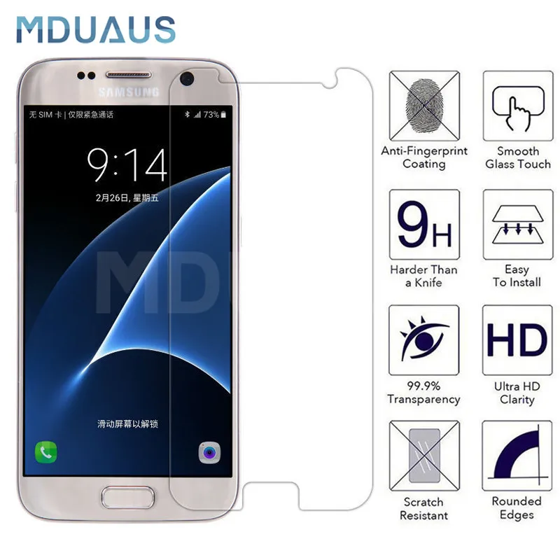 9H Защитное стекло для samsung Galaxy S7 S6 Note 5 4 3 samsung S5 S4 S3 mini Закаленное Защитное стекло для экрана