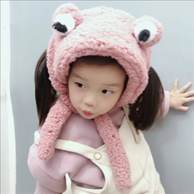 Новинка 2019 года модная плюшевая повязка для волос милая с большими глазами