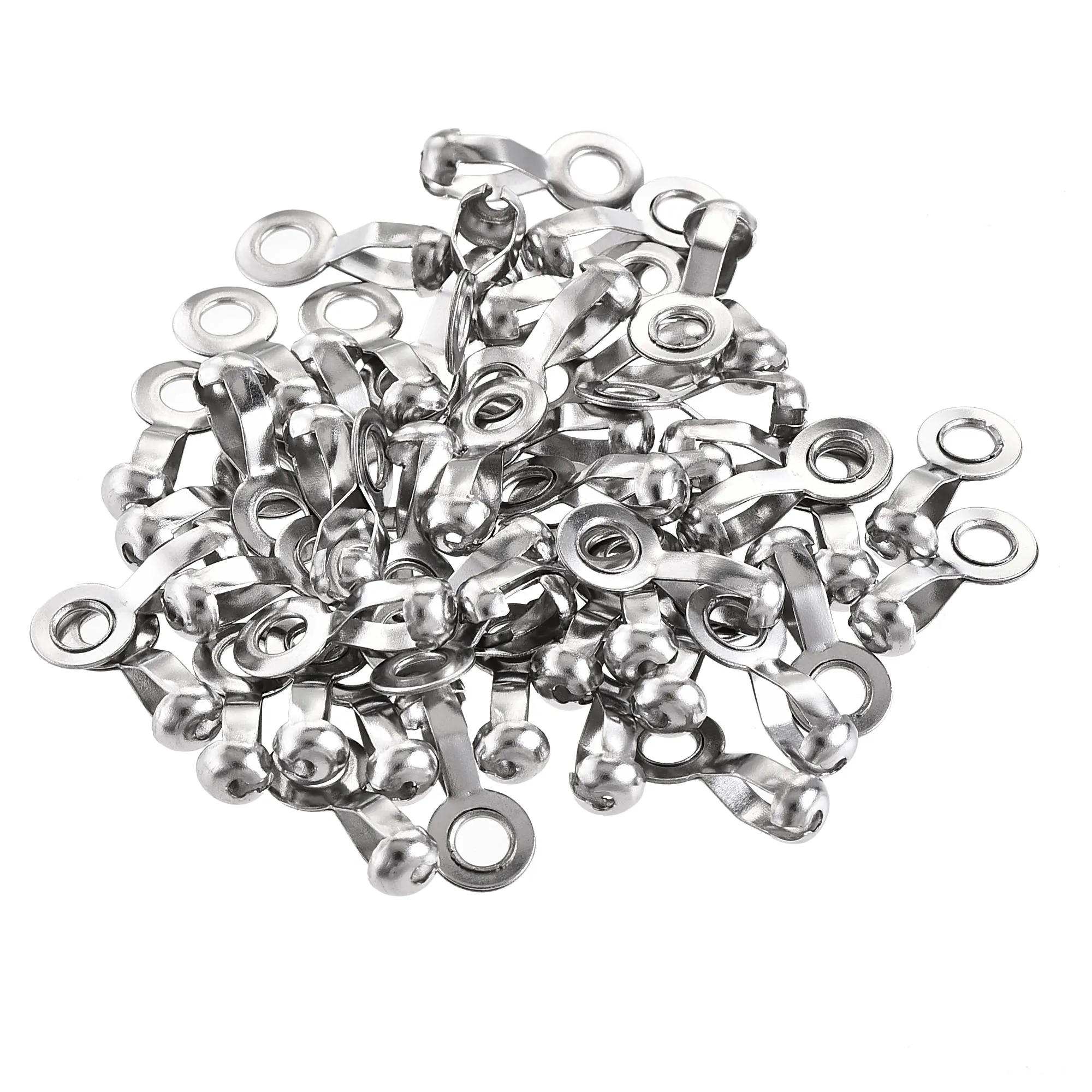 

Uxcell Ball Chain Connector 3mm 3.2mm Hole Pull Loop Link Stainless Steel 50 Pcs