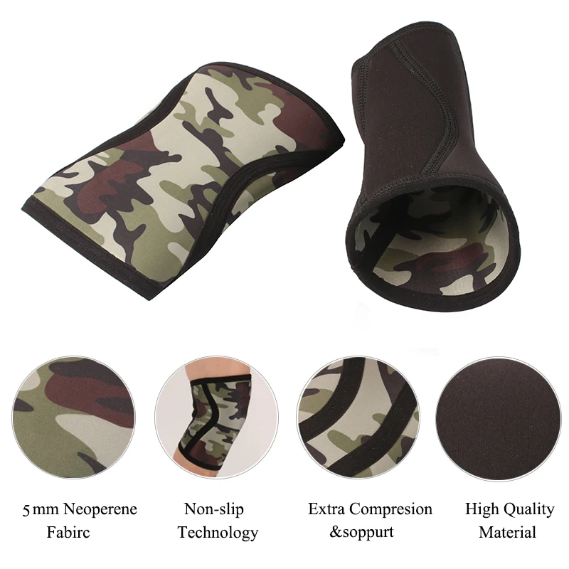 1 пара неопреновые компрессионные наколенники для мужчин и женщин тяжелой