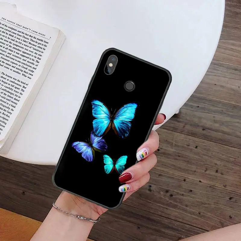 

Butterfly art animal color Phone Case For Xiaomi Redmi note 7 8 9 t k30 max3 9 s 10 pro lite