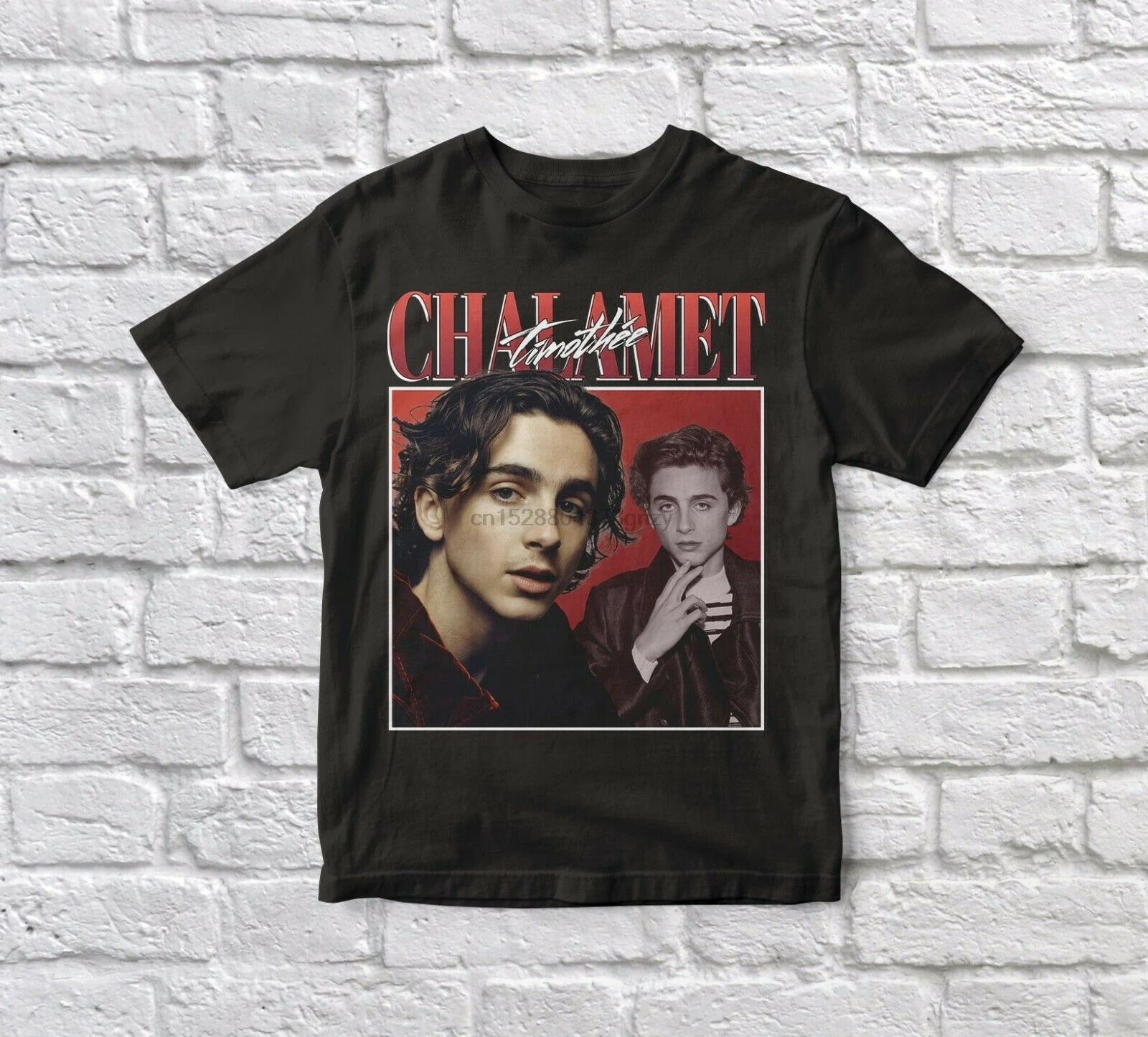 Timothee Chalamet 90s Винтаж унисекс черная футболка высокое качество мужские футболки