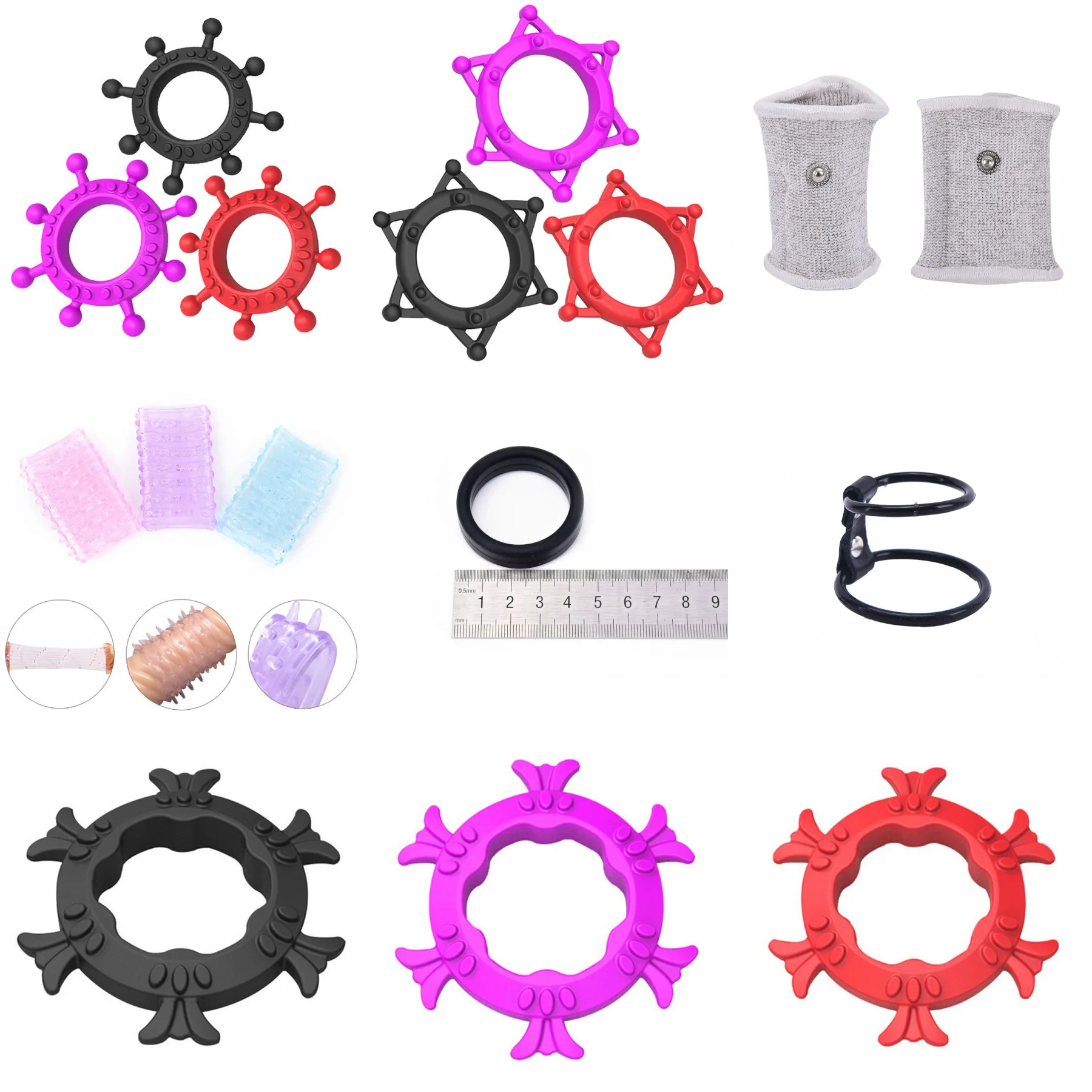 8 стилей Силиконовое мужское эрекционное кольцо для пениса длительное время
