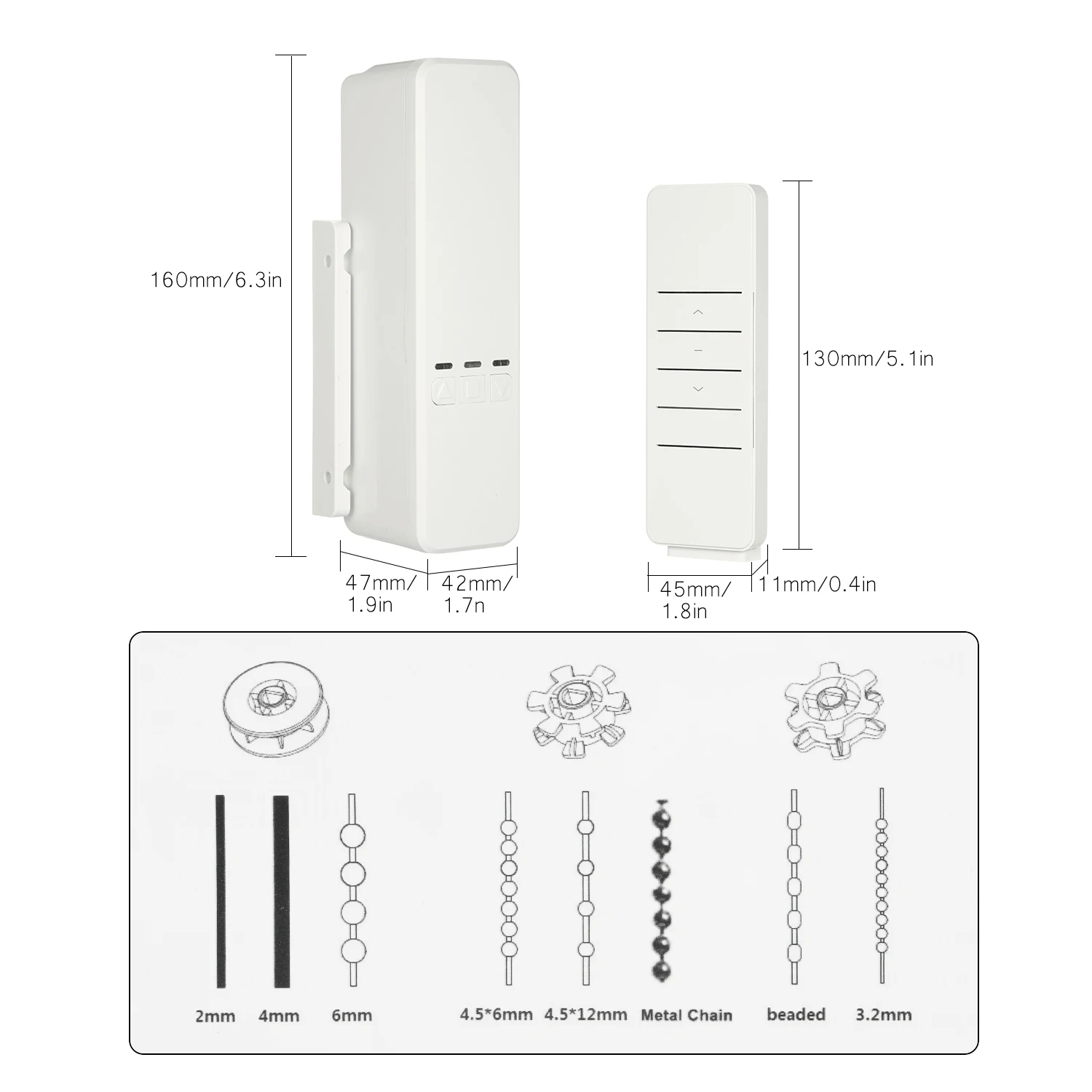 Wi Fi Tuya моторизованный цепные роликовые шторы оттенок затвора приводной