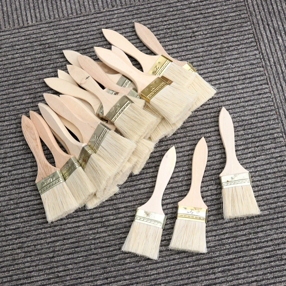 

23pcs Paint Brushes Wooden Handle Brush for Wall and Furniture Painting (2inch, Thin Handle)