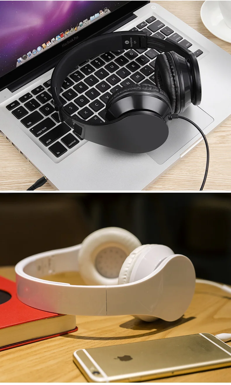 

Yulass Wired Phone Headphones Men and Women Black New Arrival Fashion Headphone Gaming Headset for Video Game