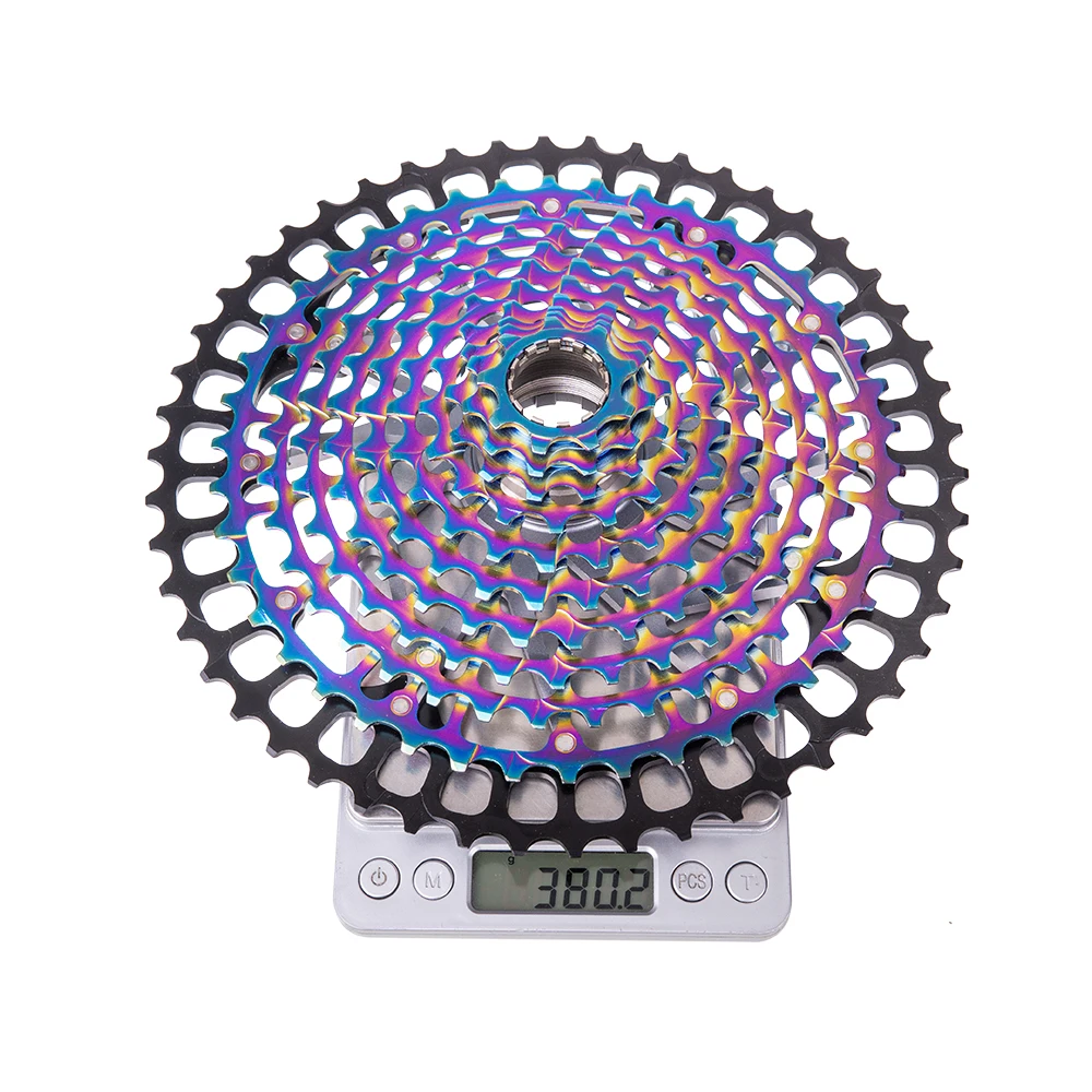 ZTTO MTB 11S 9-50T кассета Ultimate pro XD Радуга 375g HG 12 Скоростей Ультралегкая Звездочка 12V 1299 k7