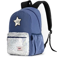 glitter sequins backpack for girls women waterproof school bag college school student book bag 16 inch%ef%bc%88blue%ef%bc%89