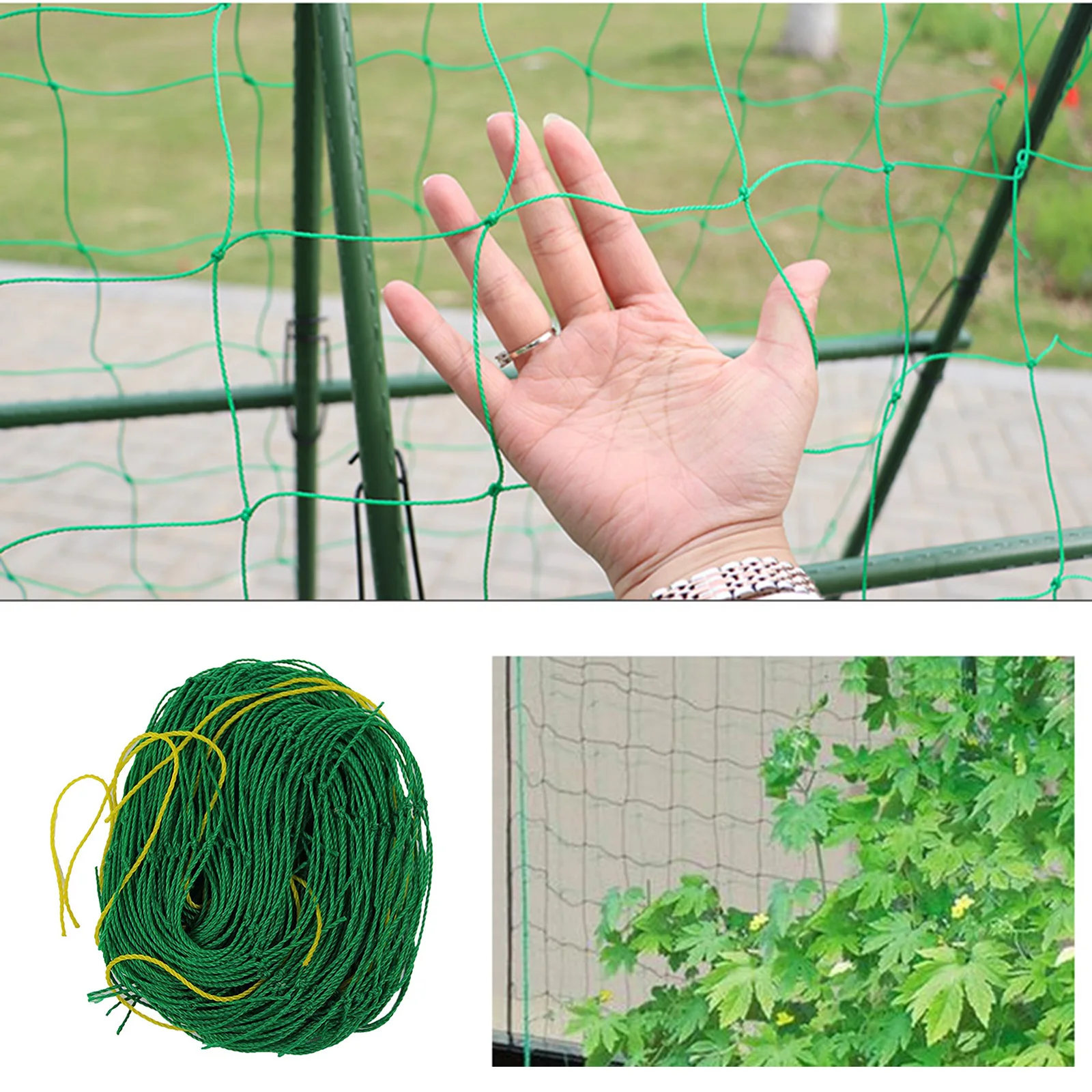 

Сетка для подъема растений из полиэстера, многофункциональная садовая гидропонная сетка для поддержки растений, подъема винограда