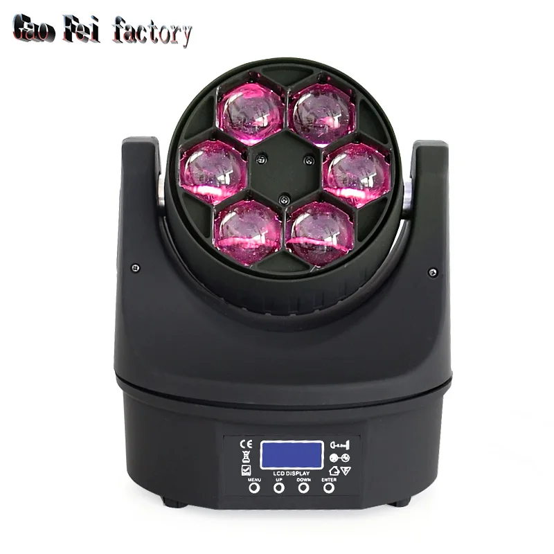 mini bee eyes 6x15w Светодиодный светильник сценических эффектов со сменой цвета rgbw свет движущаяся головка/светодиодный движущийся луч головы/светодиодный Рождественский свет проектор - Цвет: mini bee eyes 6x15w
