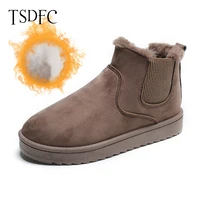 new women boots waterproof winter shoes women snow boots platform keep warm ankle winter boots with thick fur heels botas mujer