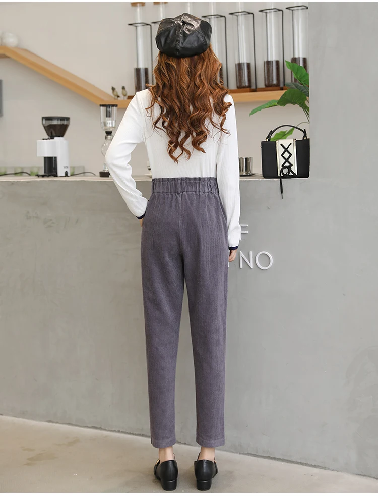 Women Corduroy Pants Vintage Casual Warm Woman Corduroy Trousers Loose Harem Pant S-5XLPlus Size Autumn Winter New Fashion